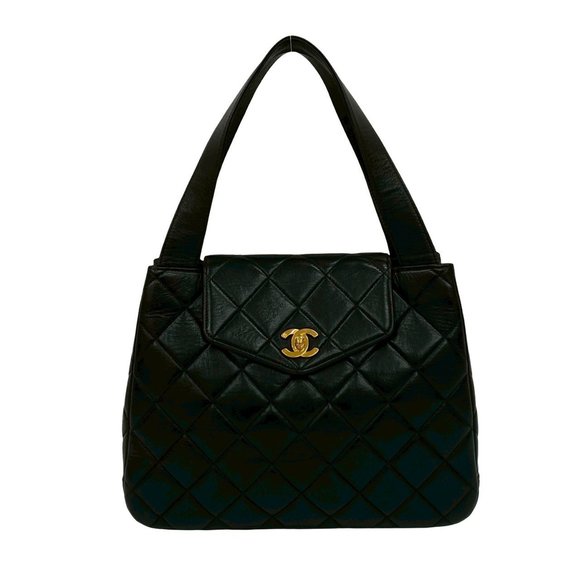 CHANEL Coco Lambskin Leather Mini Tote Bag in Black (78404) - Picture 1 of 10